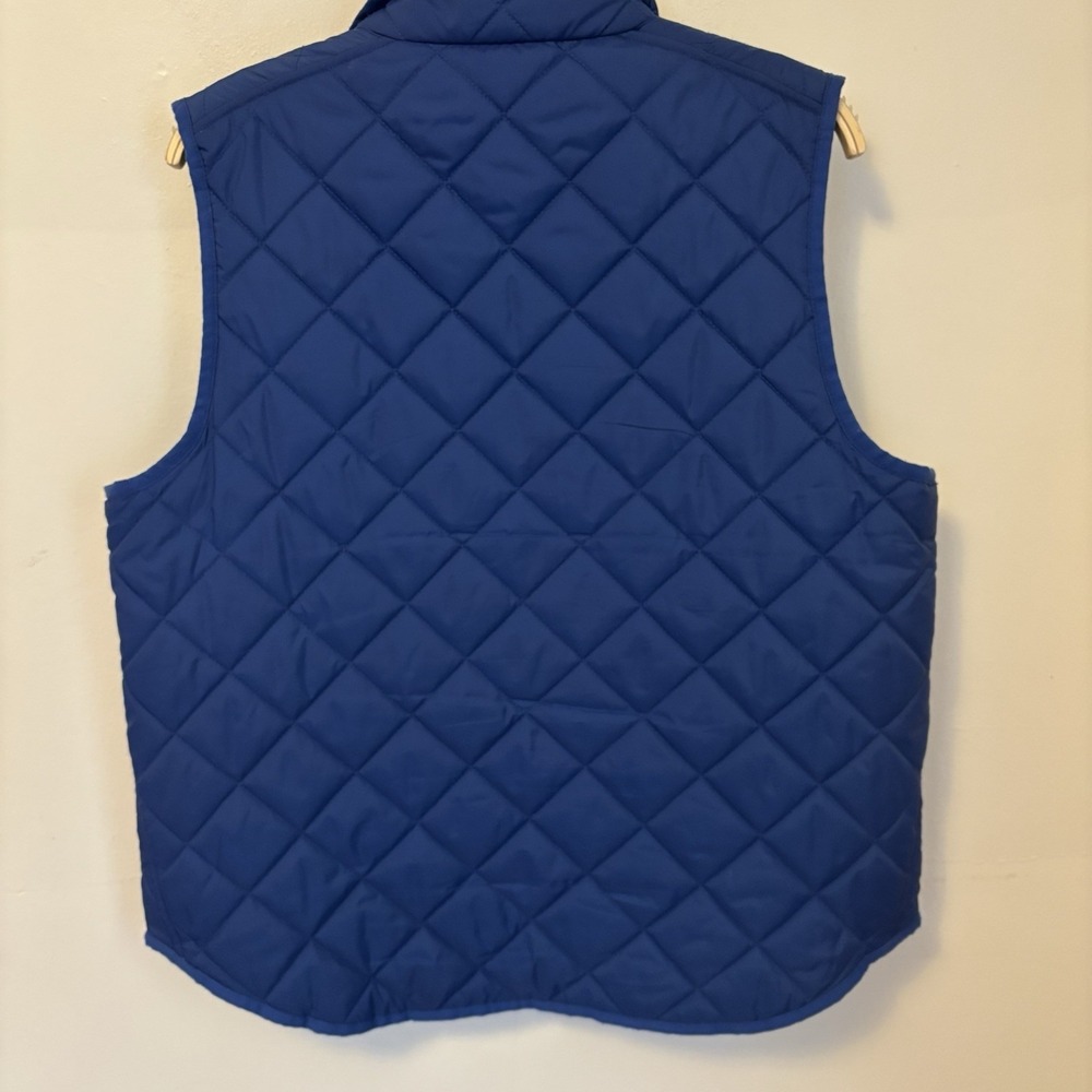Polo Ralph Lauren Women's Quilted Puffer Vest Blue Full‎ Zip Preppy - Picture 4 of 6